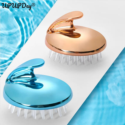 Silicone Head Massage Comb Body Wash Clean Itching Scalp Soft Shower Brush Bath Spa Anti-Dandruff Shampoo Hair Root Care Tool