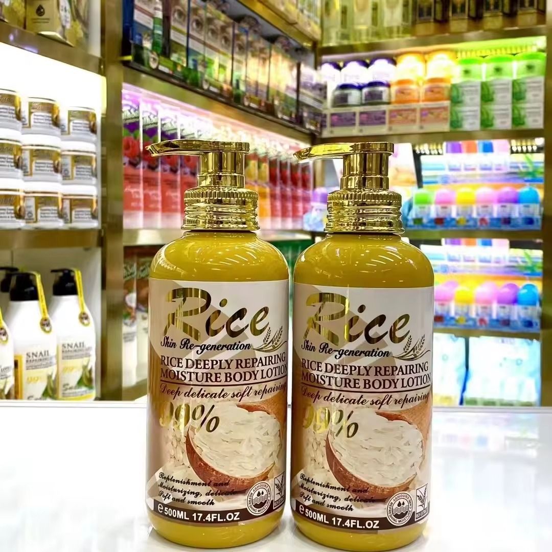 Fruit Of The Wokali Rice Deeply Repairing Moisture Body Lotion - 500ml Glows, Hydrates & Moisturizes Protect The Skin From Damage Soothes & Smoothes Fades Spots