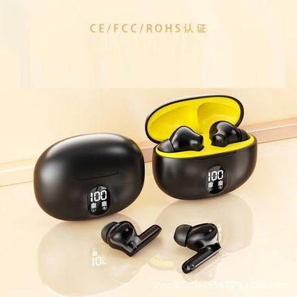 Wireless Earbuds Bluetooth Earphones HiFi Ear Buds Bass Stereo Bluetooth Headphones with ENC Noise Cancelling Mic IP7 Waterproof in Ear LED Display Charging Case Ear Buds for Pad Workout Sports