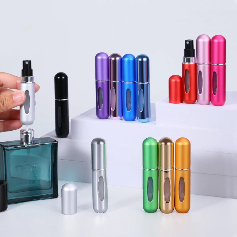 New Arrival Portable Mini Refillable Perfume Bottle With Spray Scent Pump Empty Cosmetic Containers Atomizer Bottle For Travel Tool