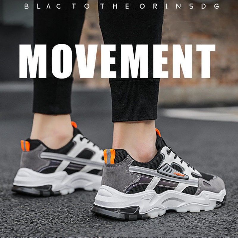 Men's Shoes Sneakers Man Breathable Mesh Running Shoes Trendy Casual Sports Student Travel Shoes