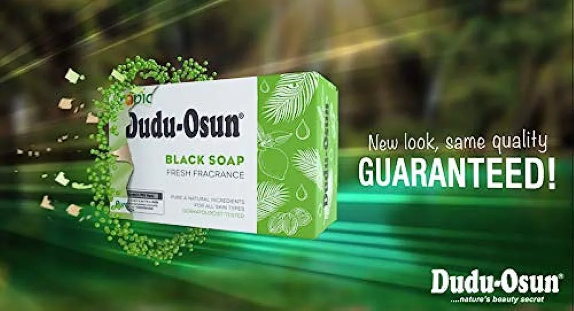 4 PIECES Dudu-Osun African Black Soap Pure Natural - For Acne, Freckles, Dark Spots - Dudu Osun