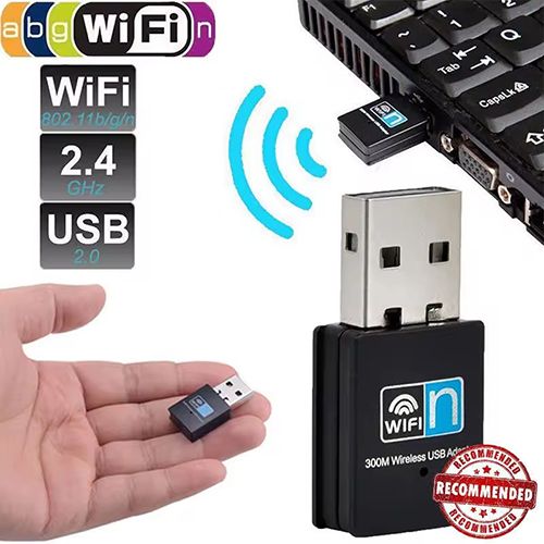 300Mbps 2.4Ghz Wireless Network Card Wifi Receiver USB Ethernet to Wifi Adapter Mini WIFI Signal Receiver Transmitter Signal Extender for Laptop