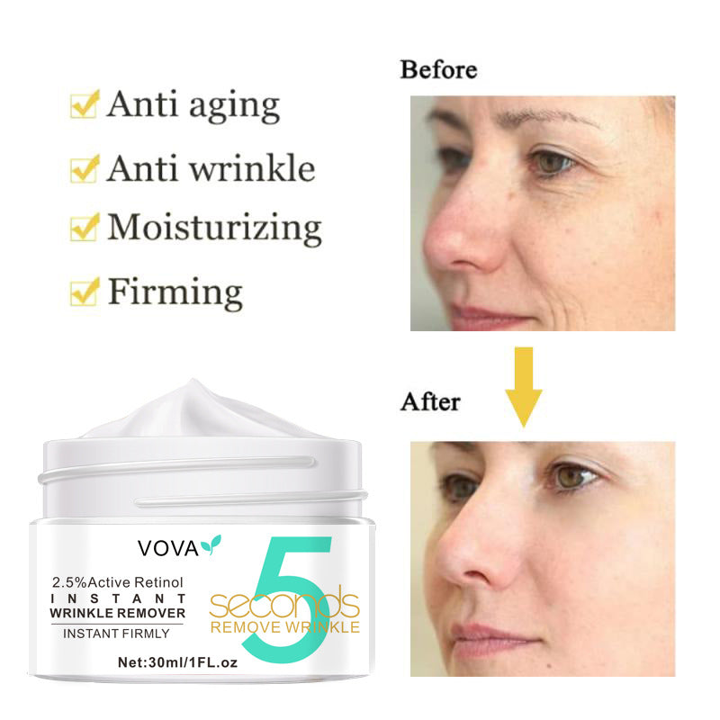 VOVA 5 Seconds Instant Wrinkles Removal Cream Active Retinol Lifting Firming Anti-aging Improve Fade Fine Lines Face Moisturizing Skin Care
