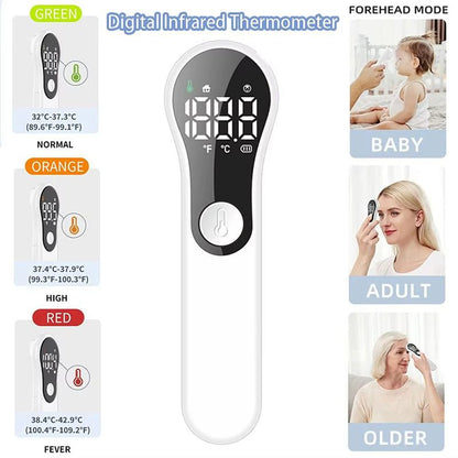 Non-contact Digital Infrared Thermometer Portable Precision Handheld Pyrometer LCD Display Screen Multifunctional IR Thermometer Rechargeable IR Thermometer Medical Equipment