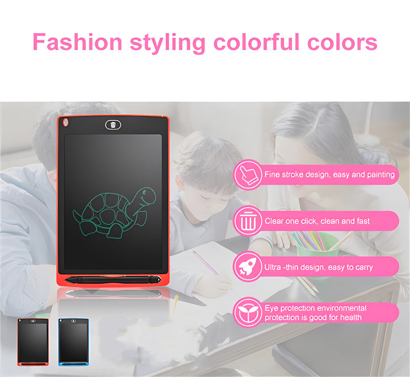 RichRipple 8.5 Inch LCD Writing Tablet, Electronic Drawing Board+Pen Digital Graphic Erasable Reusable Electronic Drawing Pads, Educational and Learning Toy for Boy and Girls