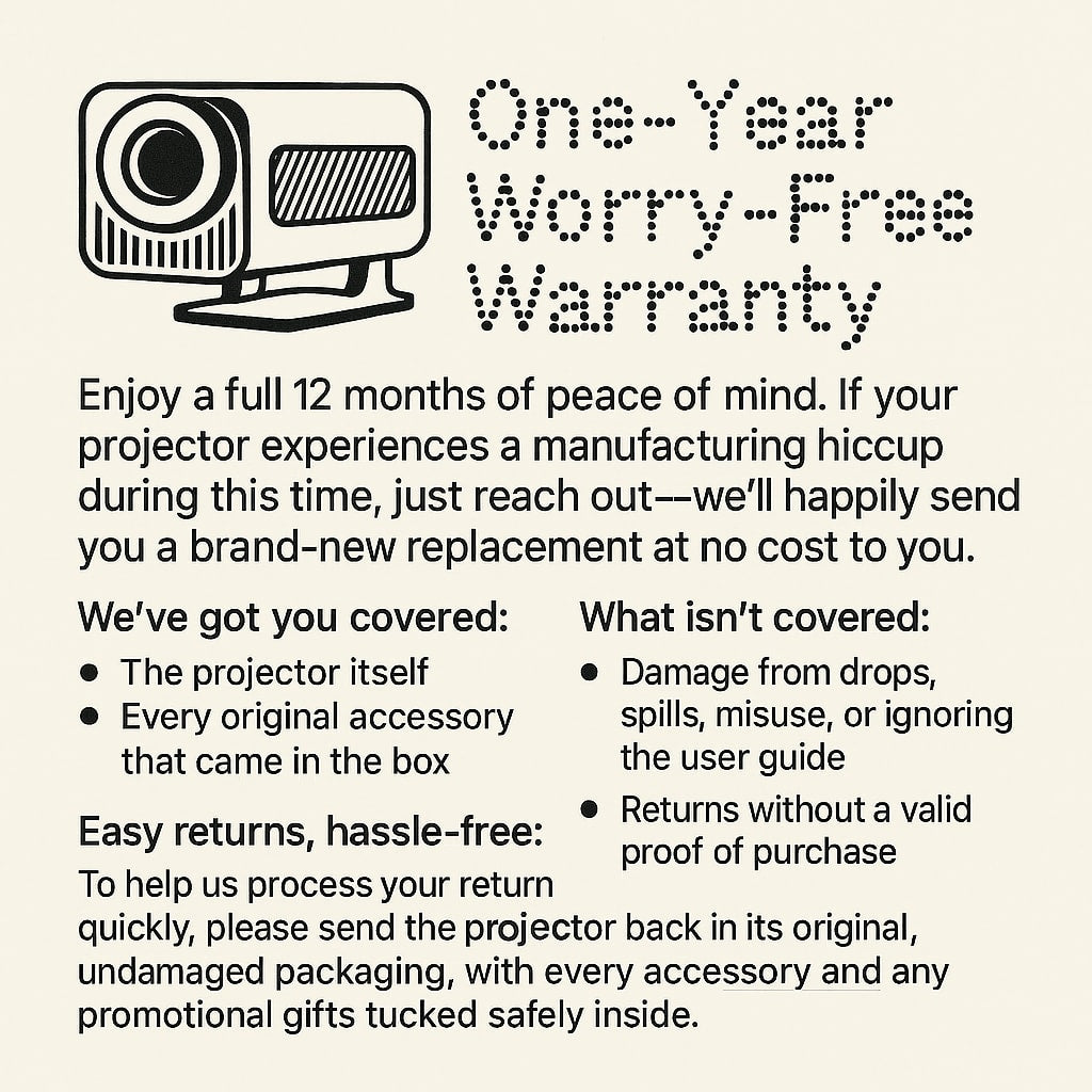 HY320 Model(not HY320 Mini), JEERO 4K Android Projector, Dual Wifi 6, Wireless 5.0, Portable Cinema Projector with Upgraded Features, 16g usb flash driver and Hmdi line as gift