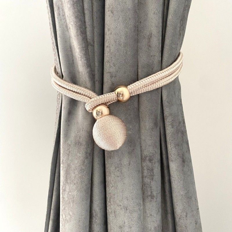 A Pair Adjustable Curtain Tiebacks Curtain Straps Light Luxury And Simple Tied With Ropes Tied With Gauze Curtains Fixed With Curtain Straps