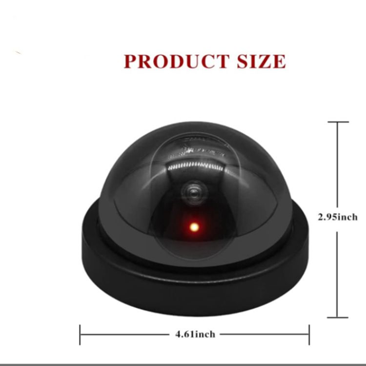 Dummy Camera Safety Camera Flash Light CCTV Surveillance Security Fake Camera For Scaring Away Thieves Dome black Camera SO REAL Camera Video Surveillance Dome Wireless Fake Security Surveillance