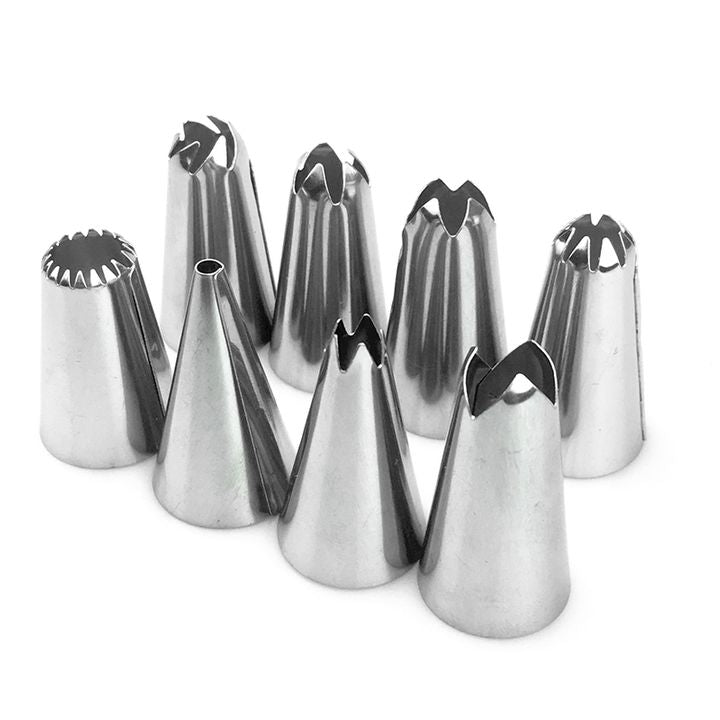 14Pcs Stainless Steel Flower Icing Piping Nozzles Cake Pastry Decorating Accessories Baking Tools
