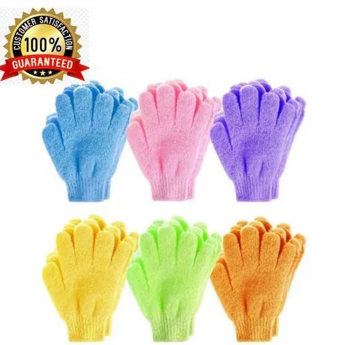 4 PAIRS - Bathing Gloves Exfoliating Bathing Cleaning Gloves Body Scrubber helps to precisely clean and gently remove dead skin cells body scrub gloves shower glove, bathing gloves