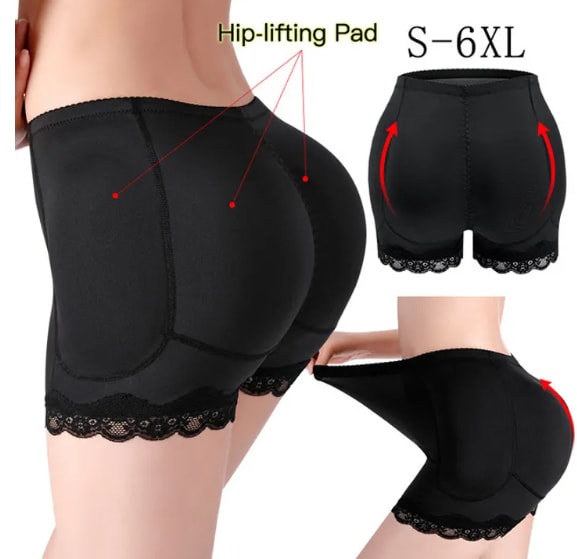 Women Hip Enhancer Body Shaper Underwear With Hips Pads Filler Sexy Big Butt Enhancer Control Panties Belly Smooth Shapewear Fake Buttock Plus Size