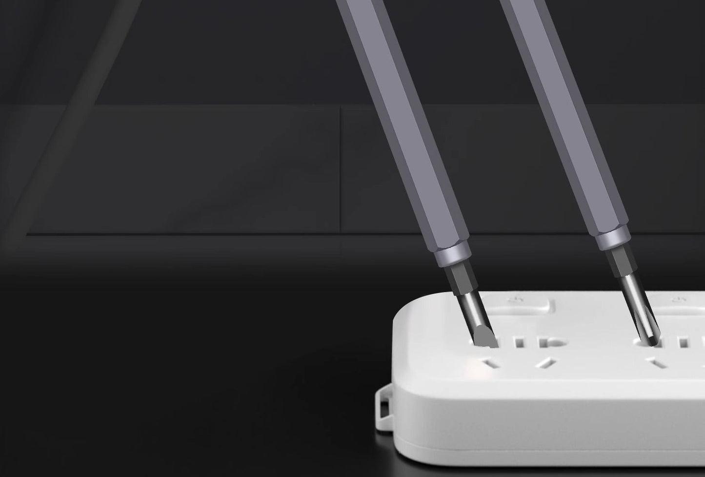 Electrical Tester Pen 2-In-1 Electricity Detector Strong Magnetic Tester Pen High Torque Slotted Electric Pen Electrical