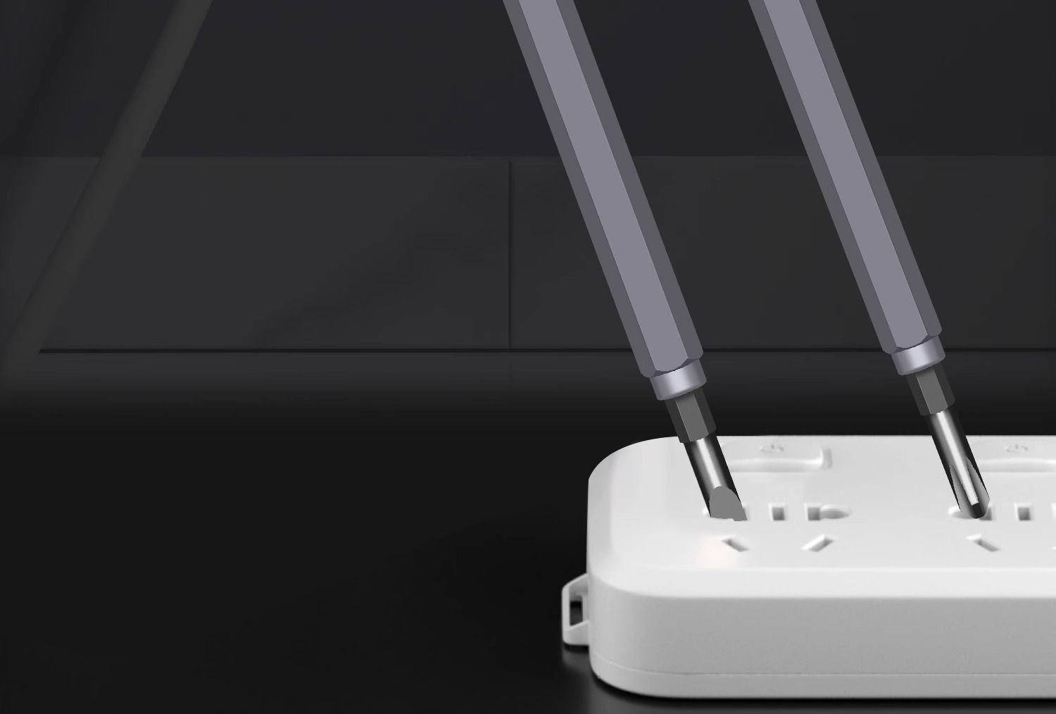 Electrical Tester Pen 2-In-1 Electricity Detector Strong Magnetic Tester Pen High Torque Slotted Electric Pen Electrical