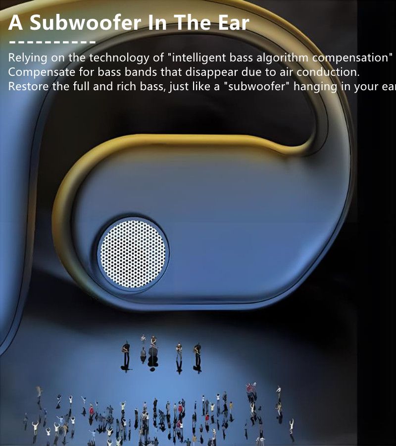 RichRipple F10 Pro 10H Play Time Wireless Bluetooth Earphone Digital Display Single Earbud Ultra Long Standby Business Earpods HD Call Headset Outdoor