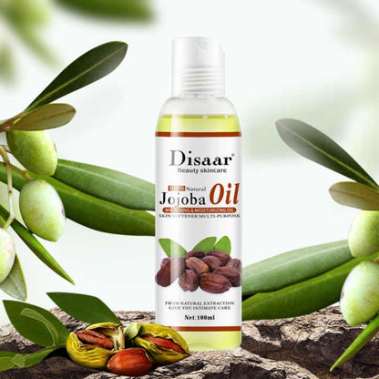 Jojoba Oil 100% Natural Body Face Multipurpose Whitening Brightening Moisturizing Softening Skin Care - Disaar
