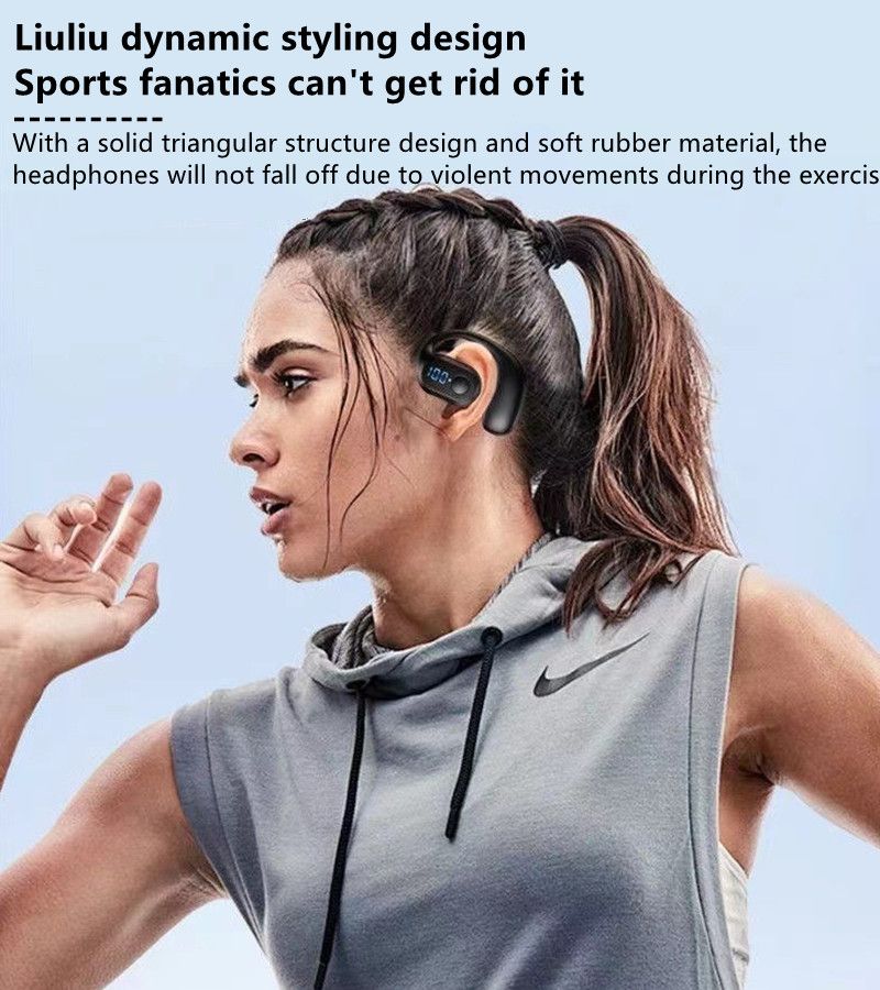 RichRipple F10 Pro 10H Play Time Wireless Bluetooth Earphone Digital Display Single Earbud Ultra Long Standby Business Earpods HD Call Headset Outdoor