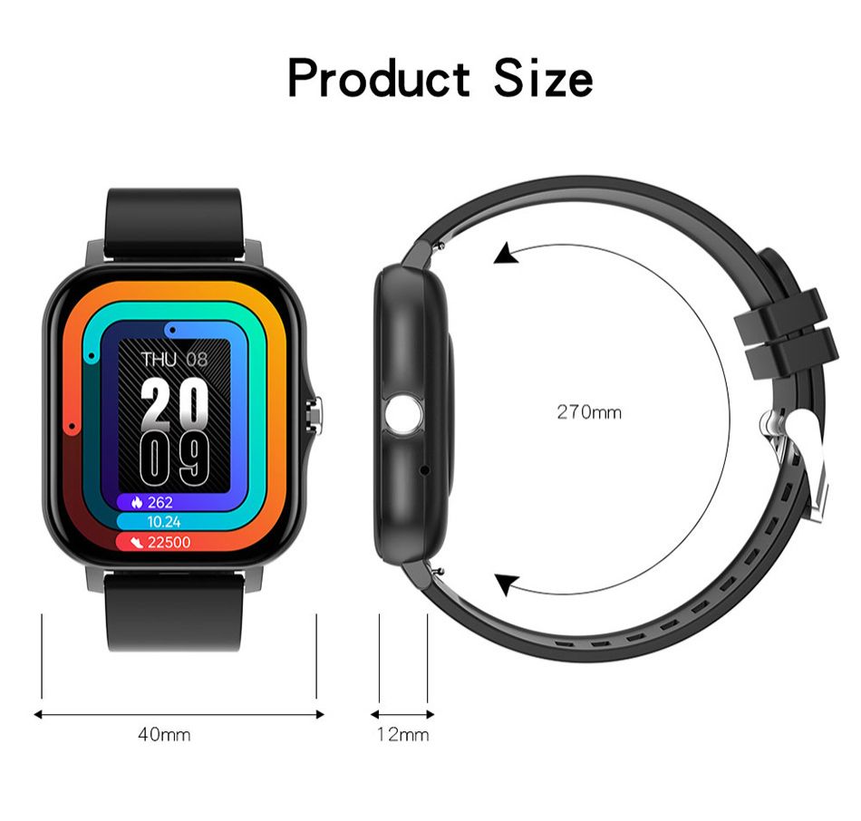 Smart Watch Fitness Bluetooth Call Connected Steel Watches Waterproof Man/Women Smartwatch Full Touch Screen Digital Sport Watch Heart Rate Fitness Tracker For Android IOS
