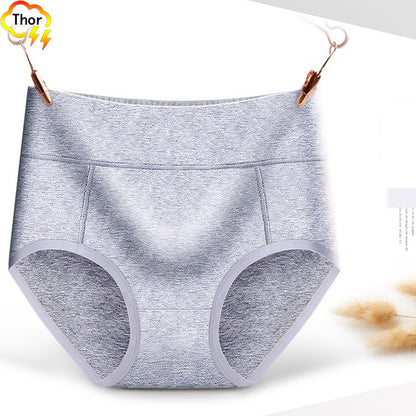 3PC Women’s underwear multi-color lingerie middle waist briefs girls triangle panties ladies plus-size fiber trend personality students underwear