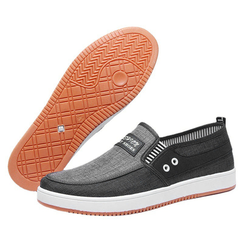 Shoes Men Shoes Loafers Casual Shoes Rubber Shoes Slip-Ons Shoes Tendon Sole Canvas Loafers Classic Shoes