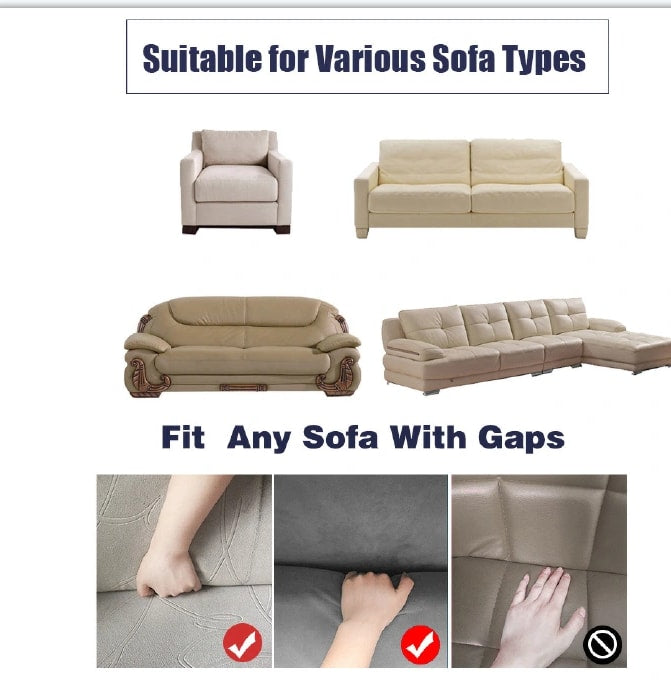 Sofa Cover Elastic Stretch Sofa Slipcovers Pillow case Sofa Covers with Anti-Slip Foams, Washable Furniture Protector for Kids, Pets for Living Room Couch Slipcover L shape Armchair Cover