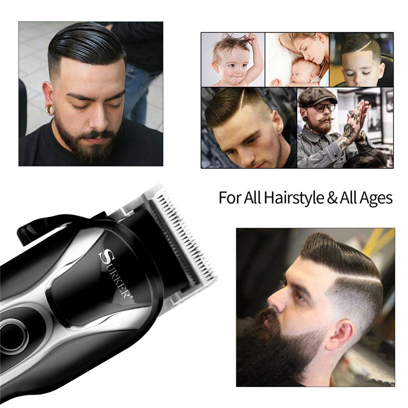 New Arrival Professional Rechargeable Electric Hair Clipper Hair Trimmer Hair Cutting Machine for Child Adults