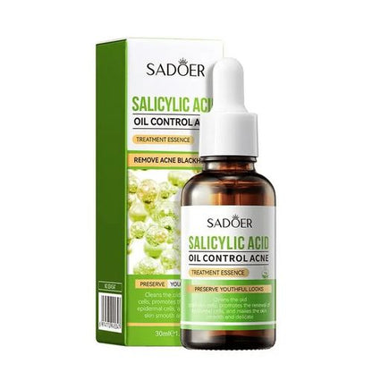 Sadoer 2 in 1, Acnes Repair Serum AHA BHA + Salicylic Acid Acne Treatment Essence, Oil Control and Black Heads Remover Like Vitamin C, Repaitrs Acne Damaged Skin, Exfoliate skin, Inhibit Acne and Pimp