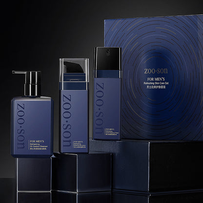 Beauty Skin Care Skin Care Products Men's fragrance 3Pieces Suit For Men Moisture Replenishment Facial Cleanser+Lotion+Toner Moisturizing&Hydrating Brightening&Anti-Aging