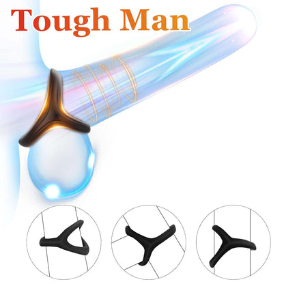 7pcs Pack Elastic Cock Ring Testicle Restraint Sexual Pleasure Erection Enhanced Silicone Penis Rings Prolonged Intercourse Long Lasting Stronger Ultra Soft Stretch Adult Sex Toy for Men Couples