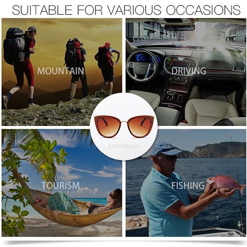 2024 New Arrivals Women Sunglasses Female Fashion Cateye Polarized Sunglasses, Sunwear Vintage Gradient Glasses Retro Cat eye Goggle Sun glasses Female Eyewear UV400 Eyewear Accessories