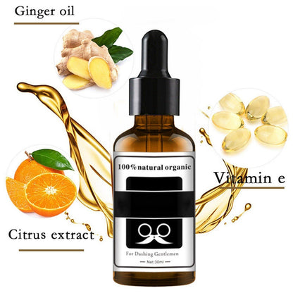 100% Natural Organic Beard Oil – Premium Blend of Argan, Jojoba & Grapeseed Oils with Vitamin E – Hydrates Beard & Skin, Tames Frizz, Soothes Itch & Flakes, Lightweight Grooming Oil
