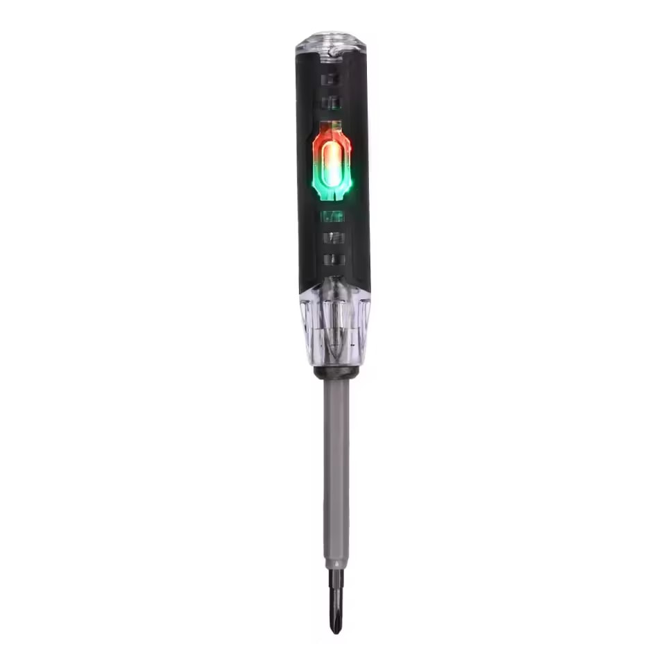 Electrical Tester Pen 2-In-1 Electricity Detector Strong Magnetic Tester Pen High Torque Slotted Electric Pen Electrical