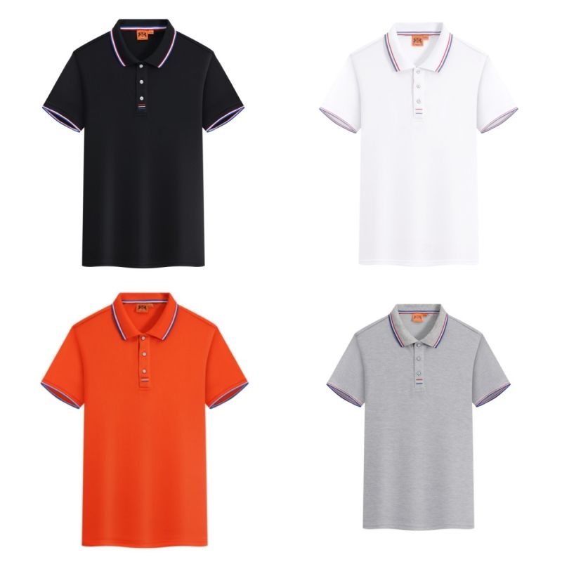Men Polos Women Polos TShirts Tops Casual Versatile Tipped Collar & Sleeve Polo Shirt