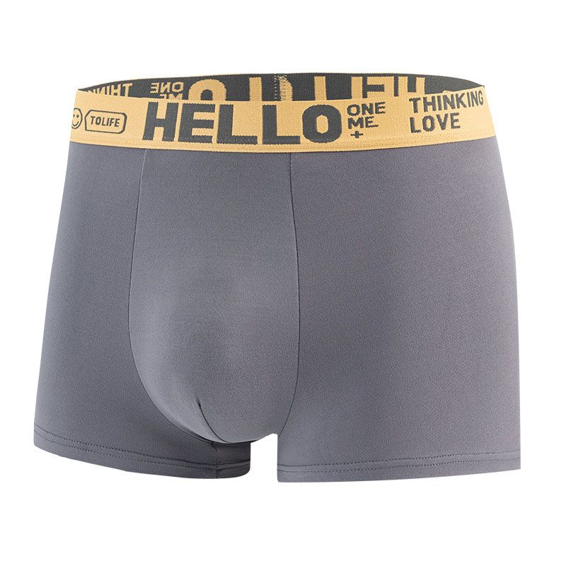 4Pcs Men's underwear Men's Boxer Briefs Cotton underwear backing Bacteriostat Youth shorts Underwear