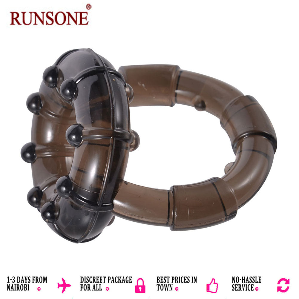 Elastic Cock Ring Testicle Scrotum Restraint Prolonged Intercourse Sex Toy for Men