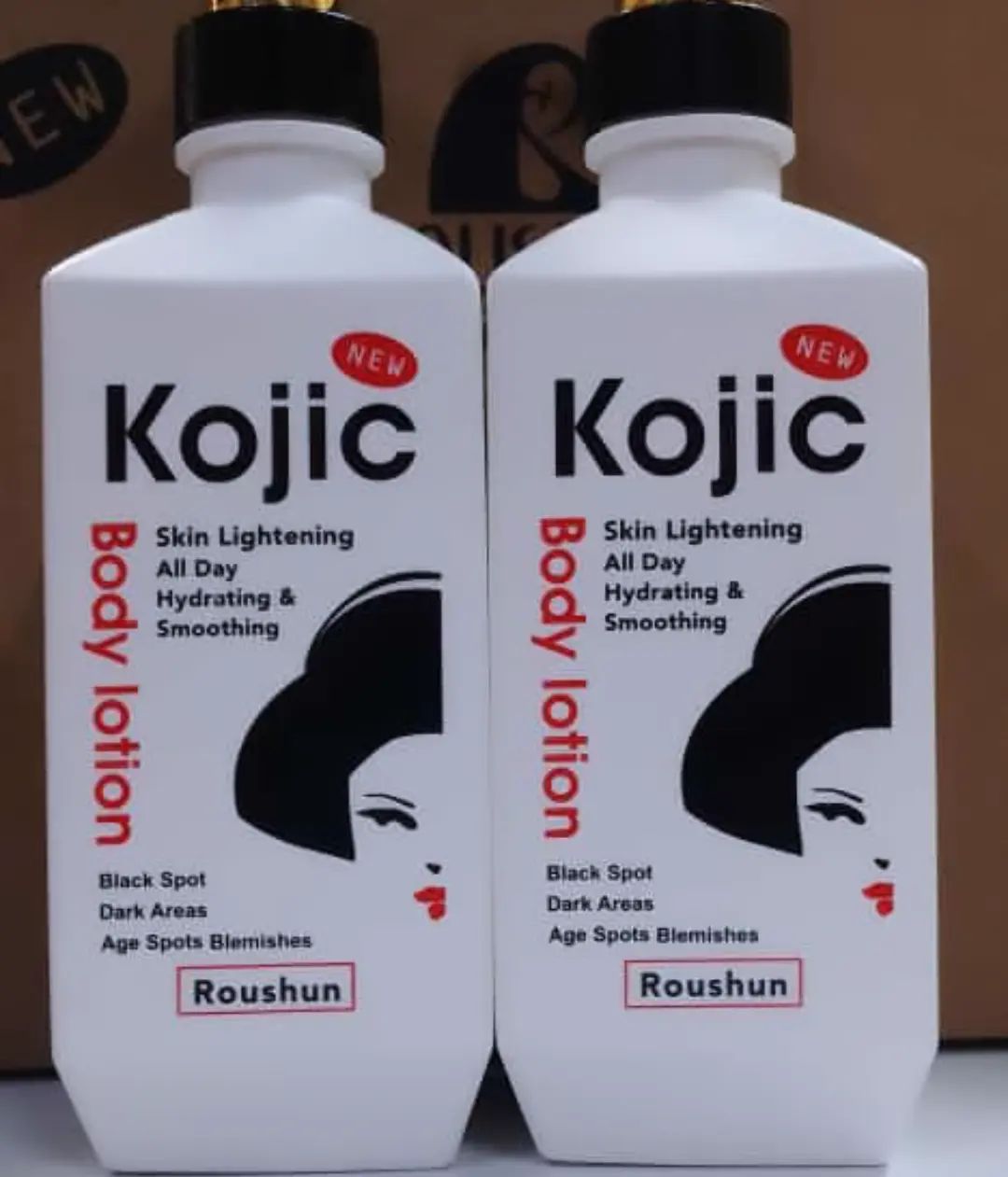 Roushun Kojic Skin Whitening Lotion Whitens Skin Reduce The Appearance of Spots Gives The Skin Natural Glow Moisturizes The Skin Roushun Anti Aging Kojic Whitening Body Lotion 500ml