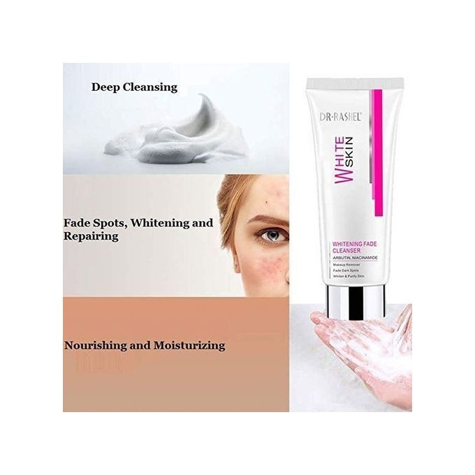 Dr. Rashel Whitening Fade Cleanser Arbutin Niacinamide Makeup Remover Fade Dark Spots Face Wash Purify Skin