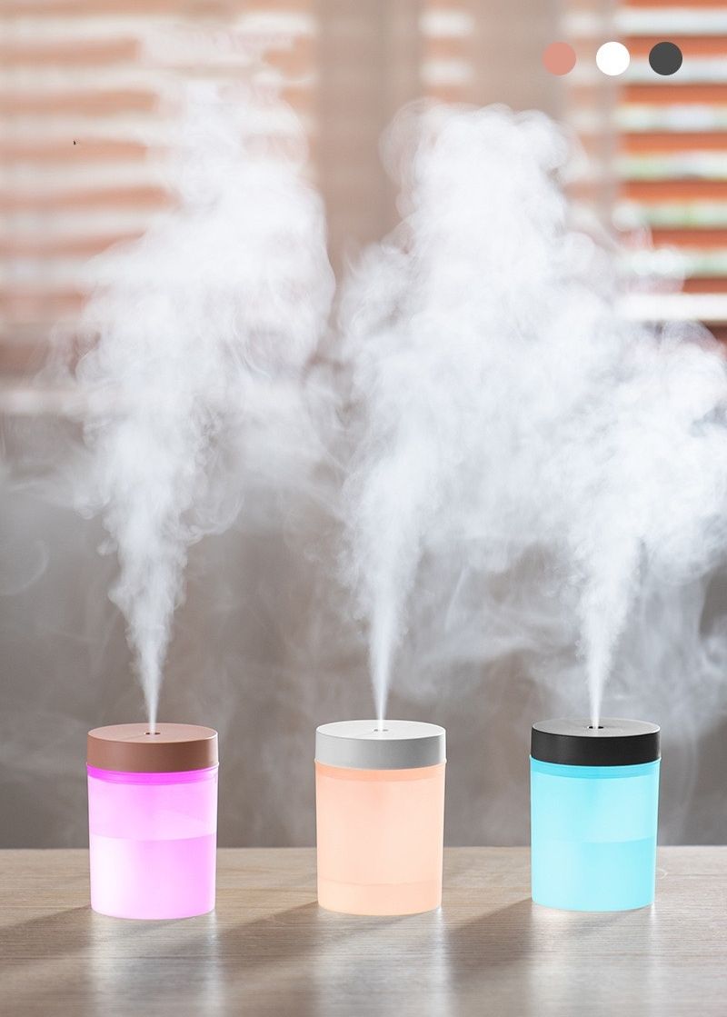 Mini Air Humidifier 260ML Aromatherapy Diffuser Portable Sprayer USB Essential Oil Atomizer LED Lamp