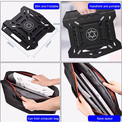 Computer stand laptop base eight level adjustment laptop stand height heat dissipation lifting bracket heat dissipation rotatable pad with turntable