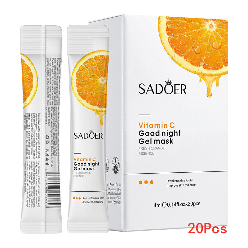 SADOER 27Pcs Skin Care Set Vitamin C Face Cleansers + Moisturizing lotion + Face Essence +Face Toner Tone+Eye Cream +20Pcs Masks +Lipstick + Hand Cream Gift set