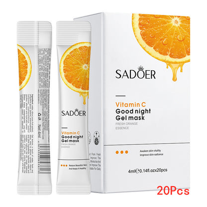 SADOER 27Pcs Skin Care Set Vitamin C Face Cleansers + Moisturizing lotion + Face Essence +Face Toner Tone+Eye Cream +20Pcs Masks +Lipstick + Hand Cream Gift set