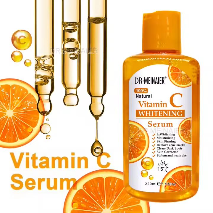 DR MEINAIER 100% Natural Vitamin C WHITENING Serum Brightens and Evens Out Skin Tone Reduces Signs of Aging Suitable For All Skin Types Improves Skin Texture
