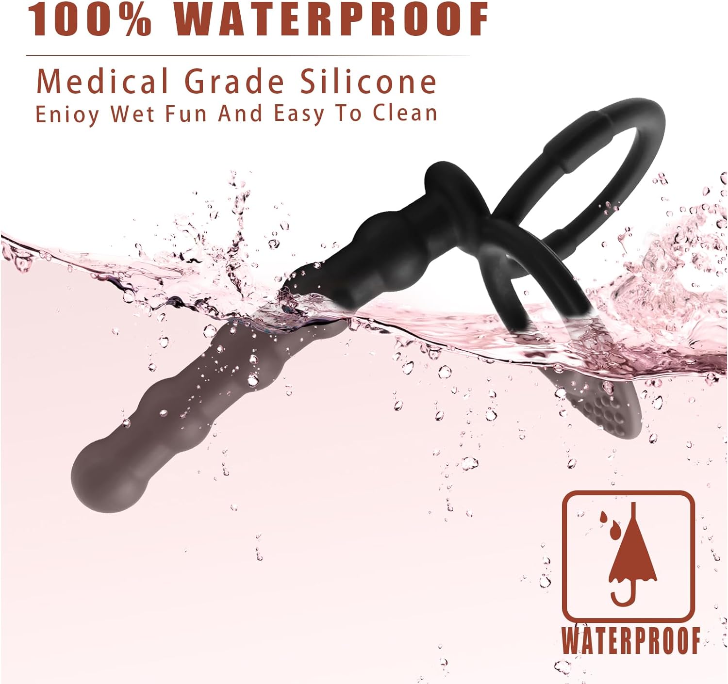 Silicone Anal Plug With Penis Ring,Anal Beads With Cock Ring,Anal Sex Toys,Anal Toys For Men,Women And Beginners,Sex Toy For Vagina,Anal Training For Anal Trainer,Anal Butt For Couples,G Spot Plug Toy