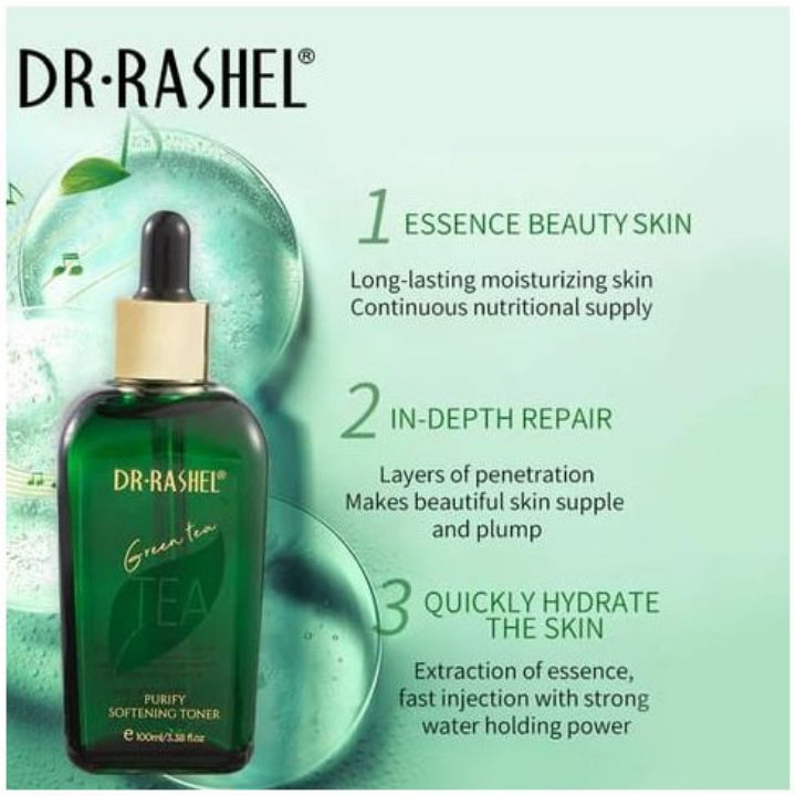 Dr. Rashel Green Tea Purify Softening Toner Cleaning Shrink Pores Hydrates Skin Care