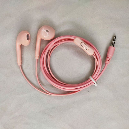 3.5mm Round Hole U19 Macaron Multi-Color Optional Wired Earphones With Microphone Universal Earphones For Mobile Phones Laptop PC