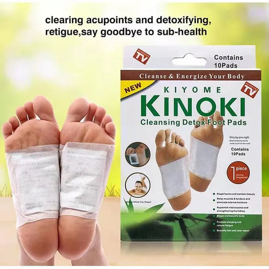 10pcs/box Detox Foot Patches Pads Body Toxins Feet Slimming Cleansing Herbal Body Health For Weight Loss