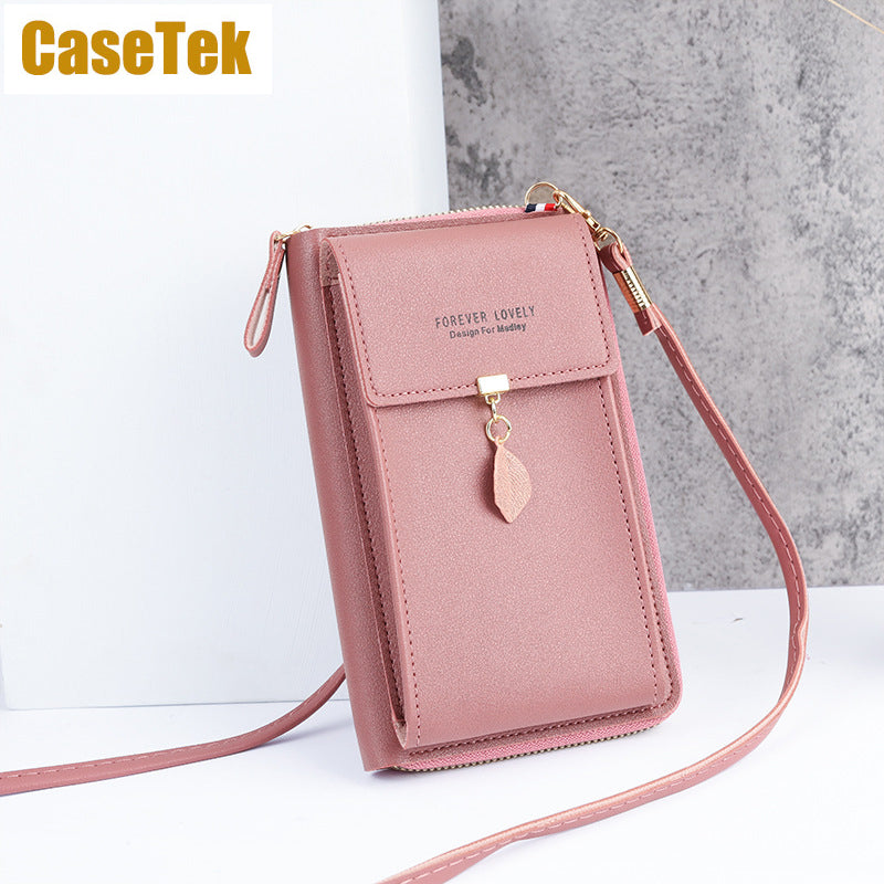 New Arrival Wallet phone bag PU leather purse small sling bag ladies fashion crossbody shoulder bag Casetek handbags