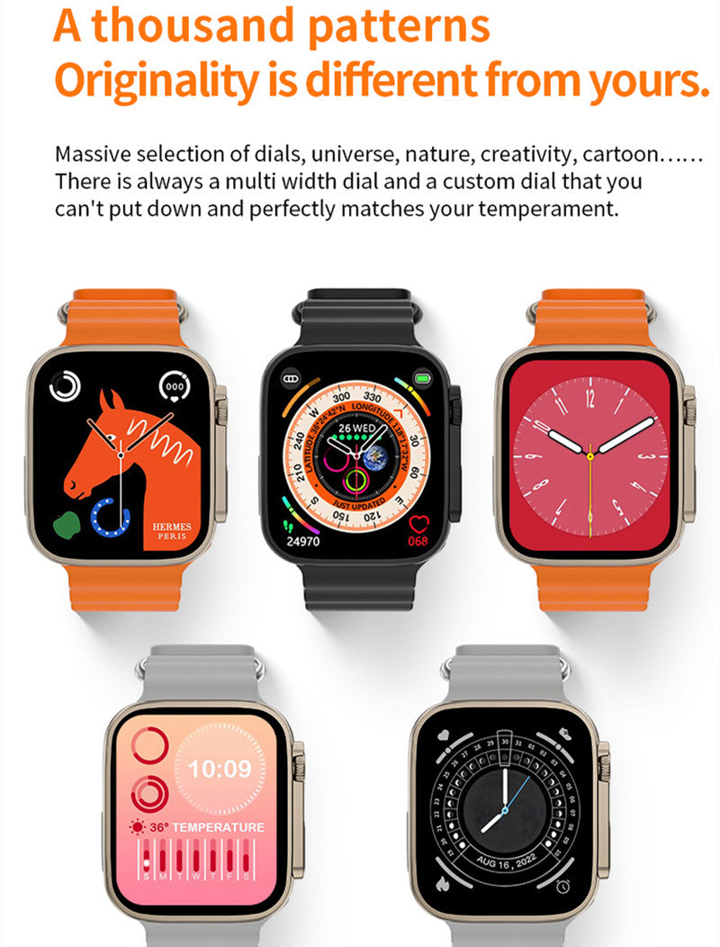 RichRipple Smart Watch T500 Ultra Men Women Series 8 Bluetooth Call Blood Oxygen Monitor Life Waterproof NFC Smartwatch For Apple IOS