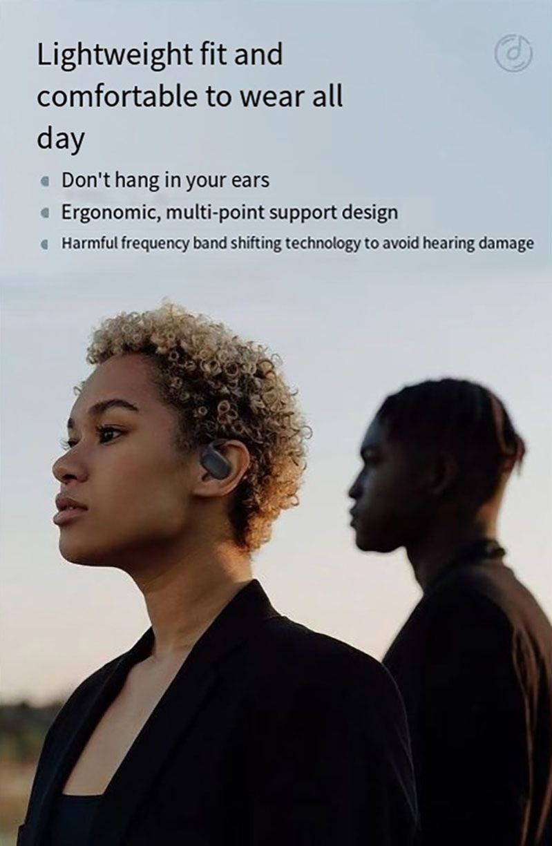 RichRipple F1 6H Play Time Wireless Bluetooth Earphone Digital Display Single Earbud Ultra Long Standby Business Earpods HD Call Headset Outdoor