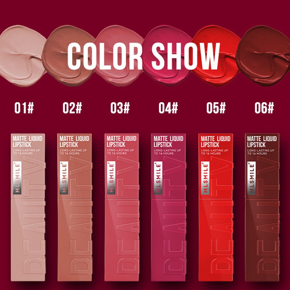 Non stick matte lip gloss set, long-lasting lip dye, cross-border makeup, lip gloss, matte lipstick, soft matte lip gloss